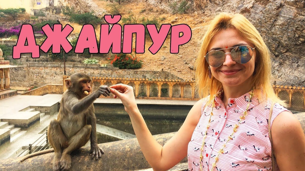 Розовый город Джайпур. Гуляем по Храму Обезьян. Дворец Ветров Хава Махал. Индия