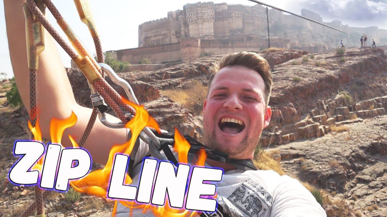 Голубой город Джодхпур. Экстремальный полёт Зиплайн над Фортом Мехрангарх. Индия