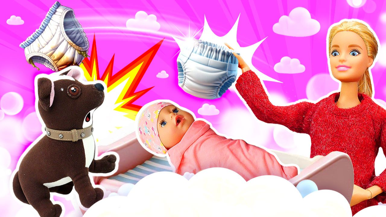 Подготовка к материнству для Барби!  Весёлые тренировки с куклами