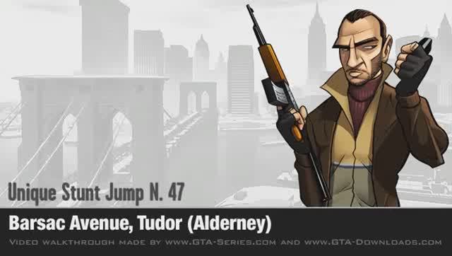 GTA 4 - Unique Stunt Jump #47 - Tudor (Alderney)