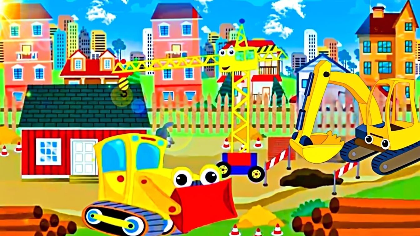 Развивающий Мультик Про Машинки. Строительная техника. Мультики для малышей #сезонконтентаRUTUBE