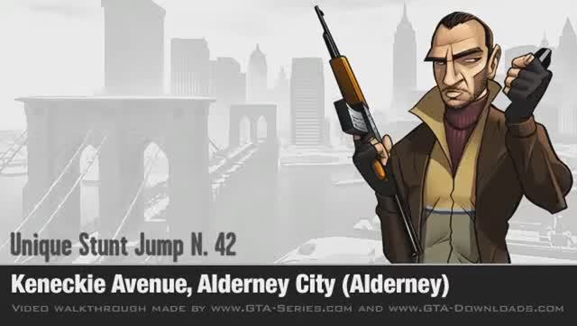 GTA 4 - Unique Stunt Jump #42 - Alderney City (Alderney)