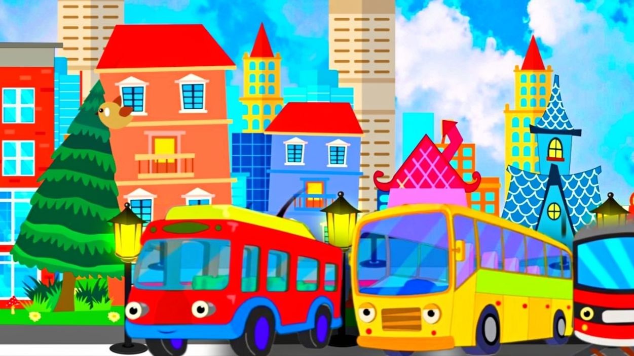 Мультик про машинки в стихах: автобус, троллейбус, трамвай, метро #автобус#троллейбус#машинки