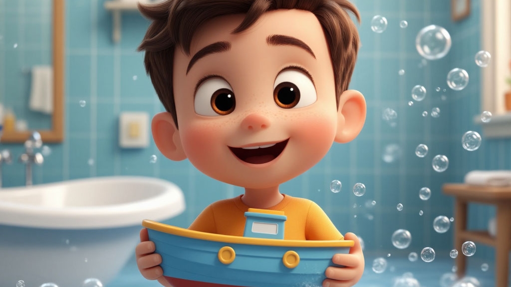 Детский мультфильм: Купание малыша, с этой песней ваш ребенок полюбит принимать ванну, поём вместе