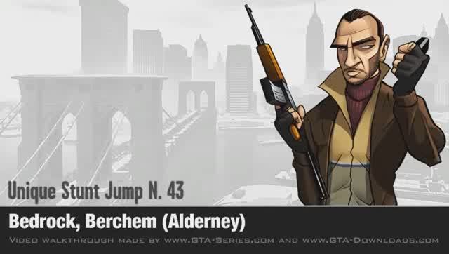 GTA 4 - Unique Stunt Jump #43 - Berchem (Alderney)