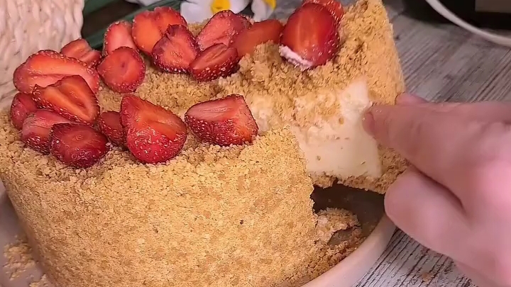Сметанный ЧИЗКЕЙК за пару минут...🥧🍓😋 Рецепт ⤵️