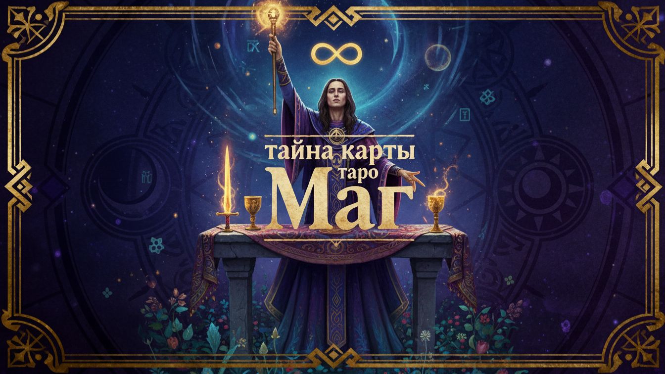 «Карта МАГ (The Magician): сила в твоих руках — значение, символика, послание 🔮✨»