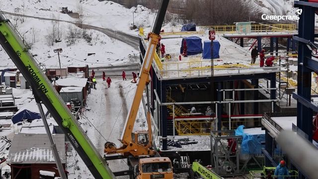 На ЧерМК продолжается строительство цеха по производству железорудных окатышей
