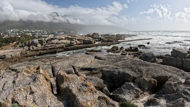 ЮАР. Кейптаун. Прогулки по фантастическому пляжу Camps Bay Beach.