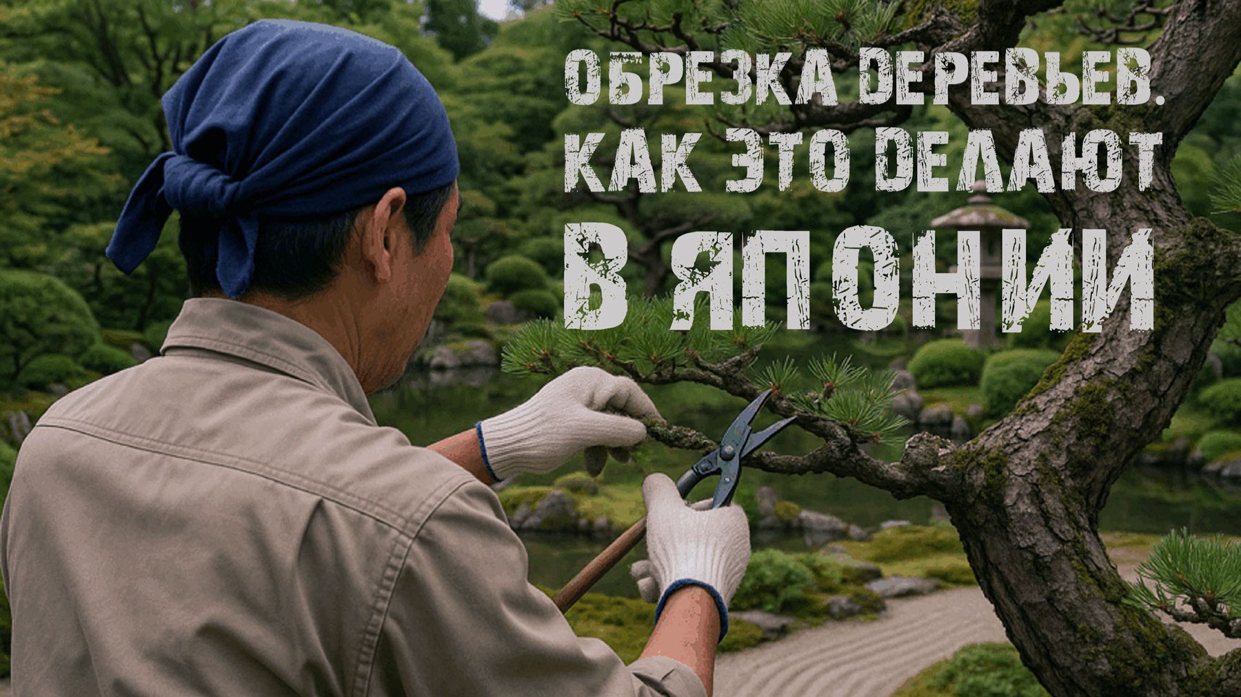 Обрезка деревьев. Как это делают в Японии.