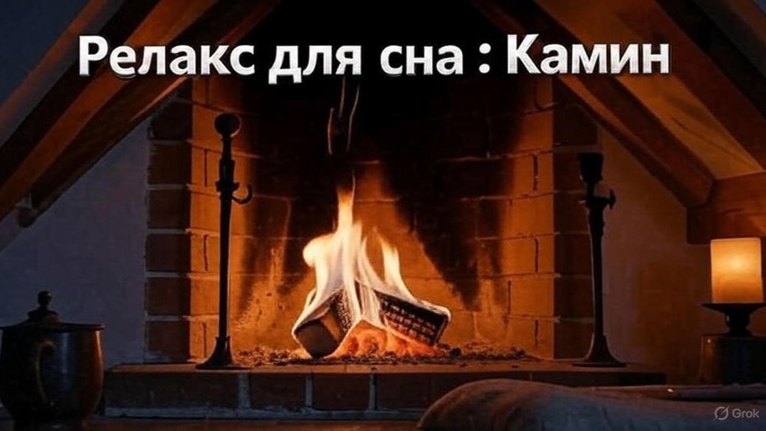 Релакс для сна : Камин