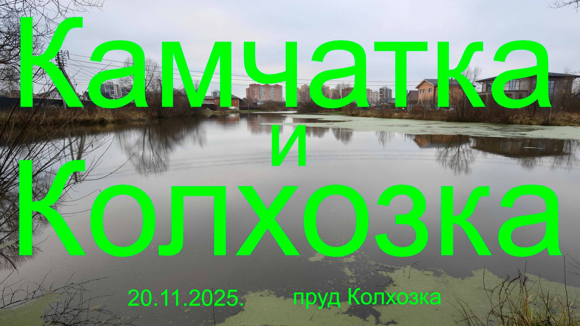 Камчатка и Колхозка.  2 в 1. 20-23.11.2025г. пруд Колхозка. Рыбалка в Подмосковье.