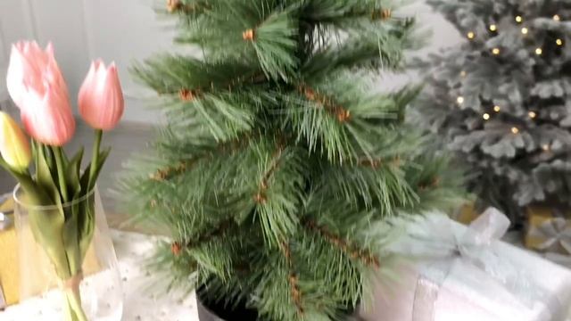 Искусственная елка СОСНОВАЯ ИГОЛОЧКА, в горшке, 45 см, ЛЕСКА, 681100