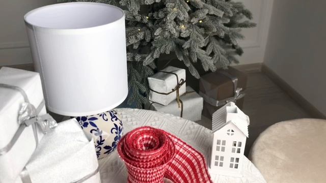 Декоративная лента БРЭЙДИ, текстиль, красно-белая, 180х13 см, XNA23002981