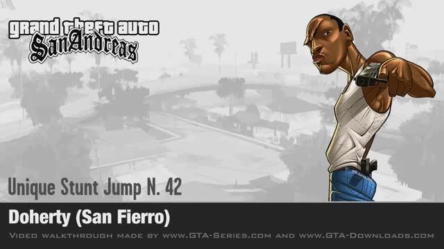 GTA San Andreas - Walkthrough - Unique Stunt Jump #42 - Doherty (San Fierro)