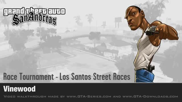 GTA San Andreas - Walkthrough - Street Race - Vinewood (HD)
