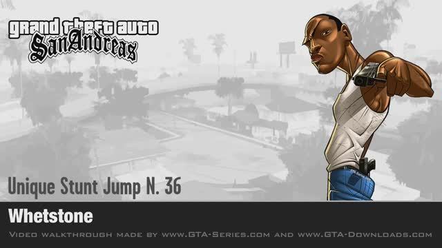 GTA San Andreas - Walkthrough - Unique Stunt Jump #36 - Whetstone