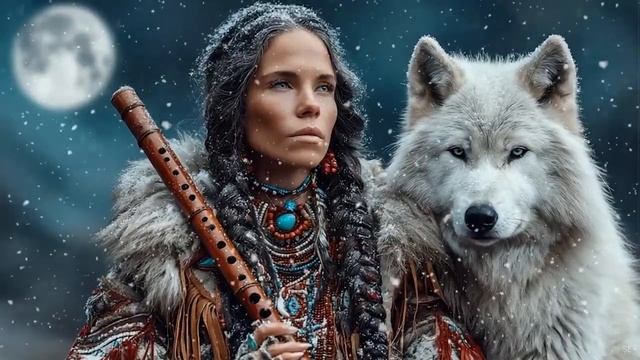 Арктическая ночь - Расслабляющая Индейская музыка, фоновая музыка для отдыха