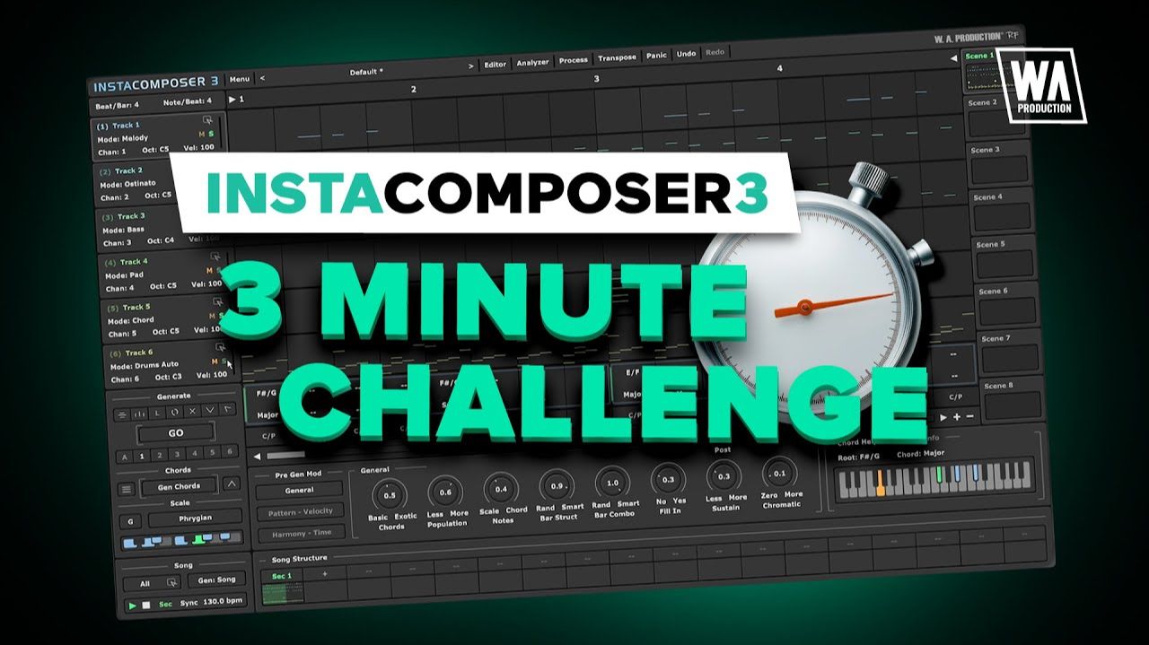 W.A. Production InstaComposer 3: 3 Minute Track Challenge