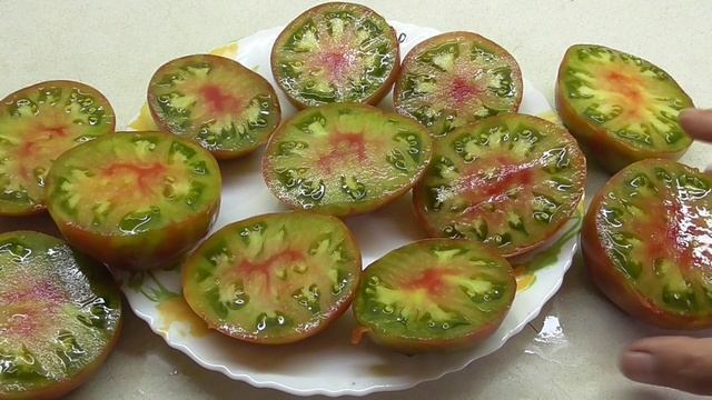 Томат  Черный ананас (Ananas Noire). №348. Раскушала его не сразу! Повторная дегустация. 2019 г.