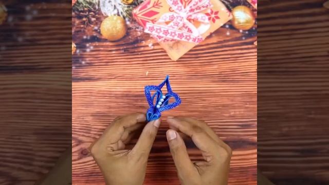 Снежинки из глиттерного фоамирана❄️