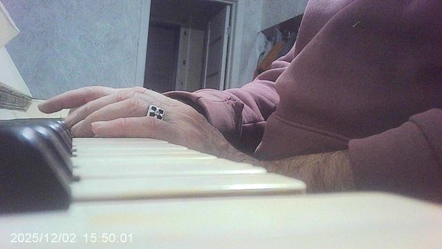 Пианино - продолжаю разучивать песню "валенки"