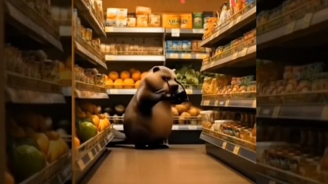 Бобер в магазине