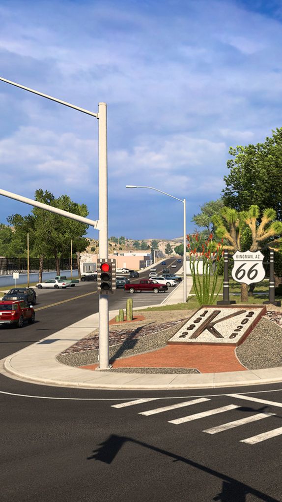 Реворк Route 66 в ATS - Города #shorts