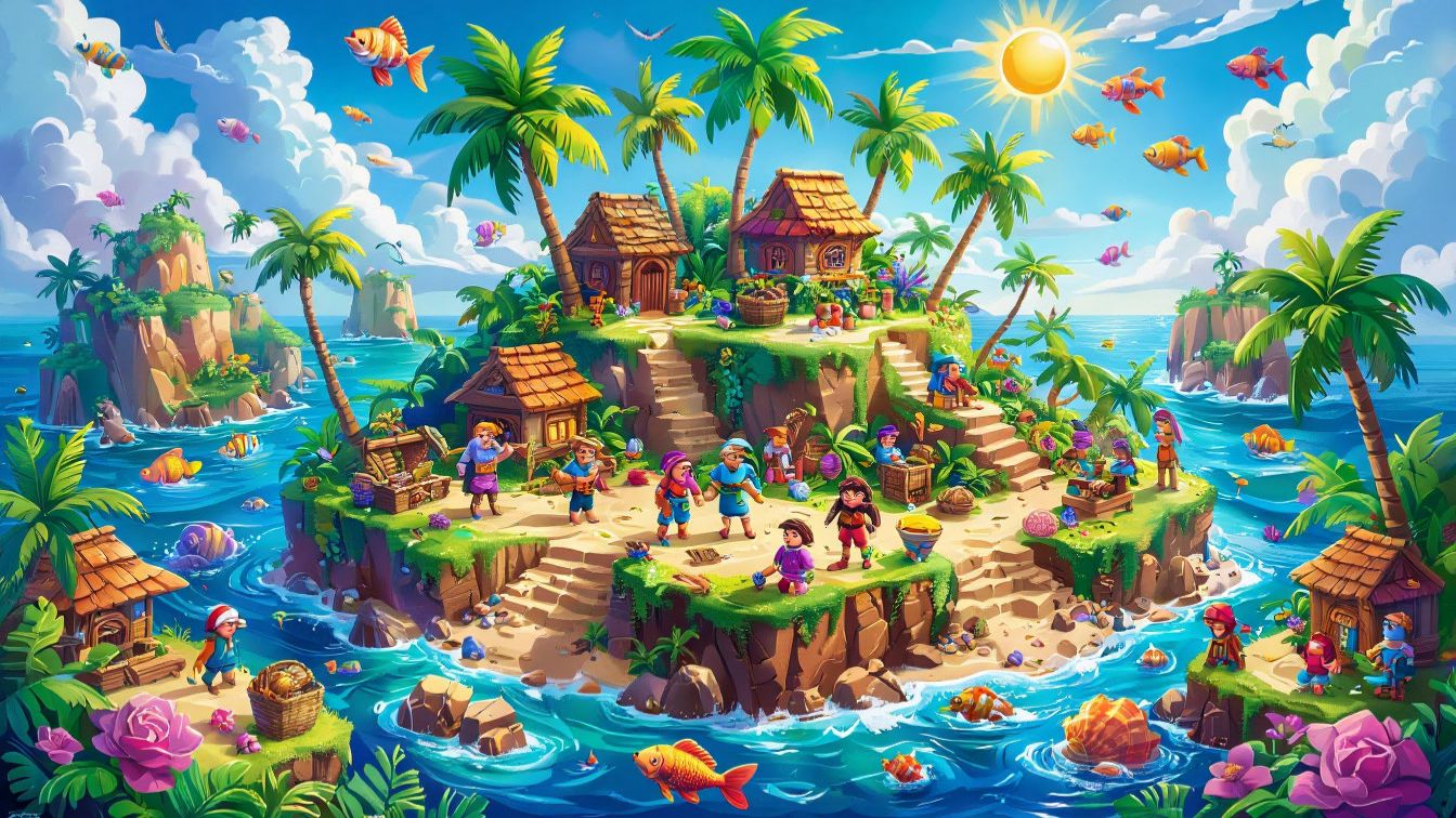 Oceaneers - ВЫЖИВАНИЕ НА ОСТРОВЕ🕹Первый взгляд, обзор геймплей Demo