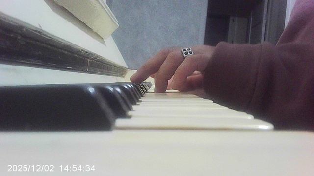 Пианино: народная "во поле берёза стояла"