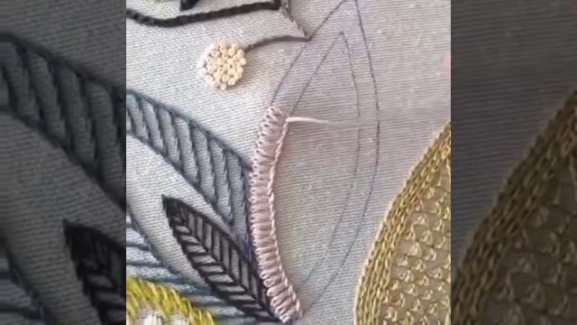 Ручная вышивка.