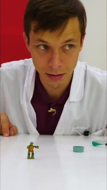 Леонардо стал крошечным! Как же теперь спасать мир? 😱🐢 #черепашкининдзя #длядетей  #шортс