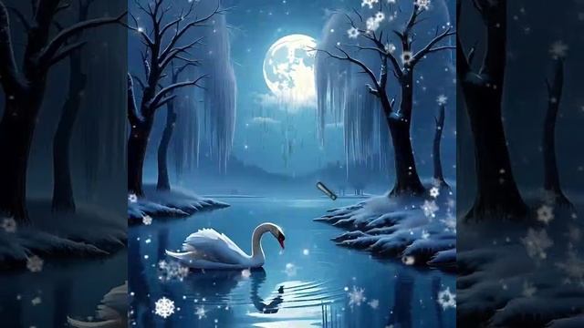 Доброго зимнего вечера. Музыкальная открытка с красивой мелодией.