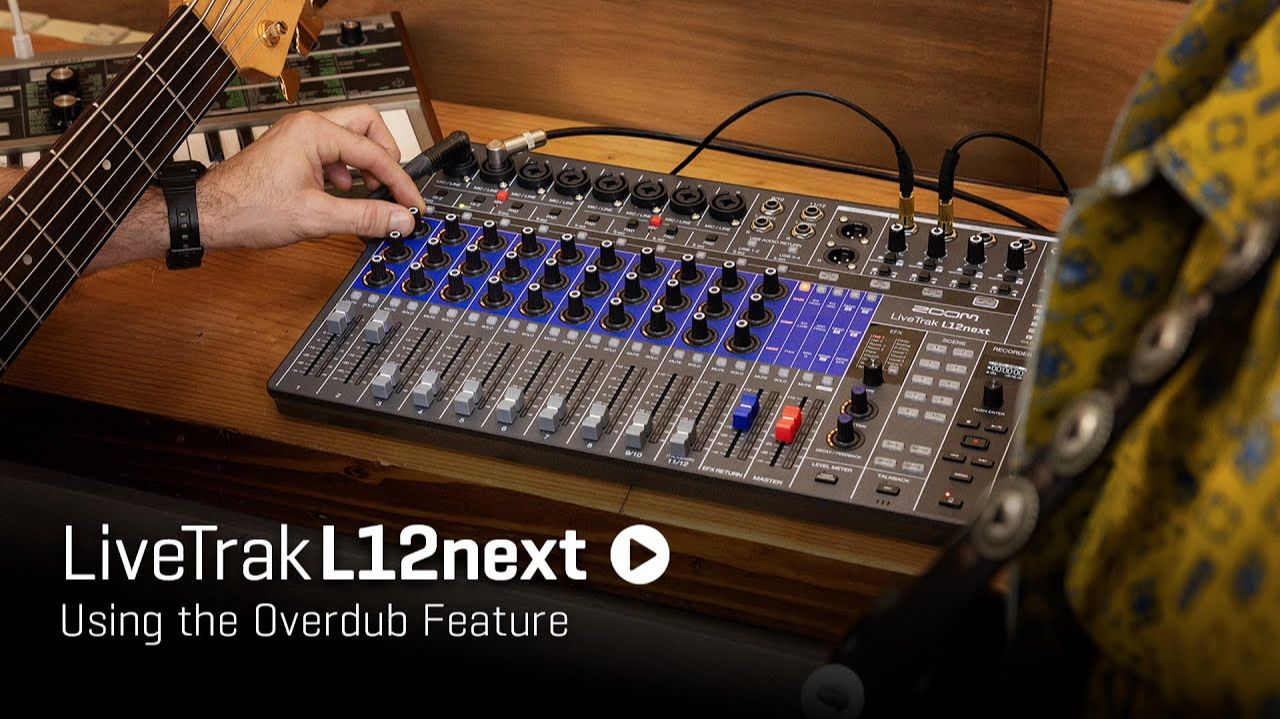 Zoom LiveTrak L12 Next | Using Overdub Feature