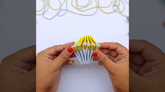 Елочные игрушки из глиттерного фоамирана🎄