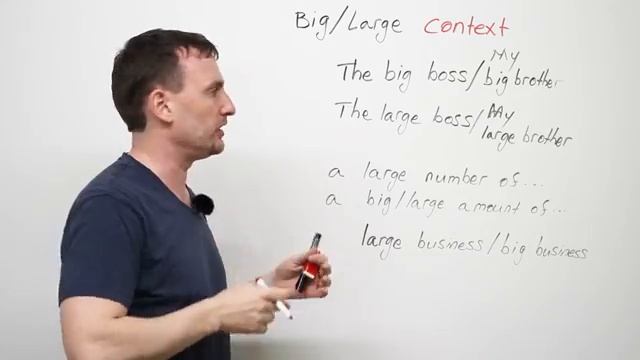 6 confusing words - small &amp; little, big &amp; large, tall &amp; high