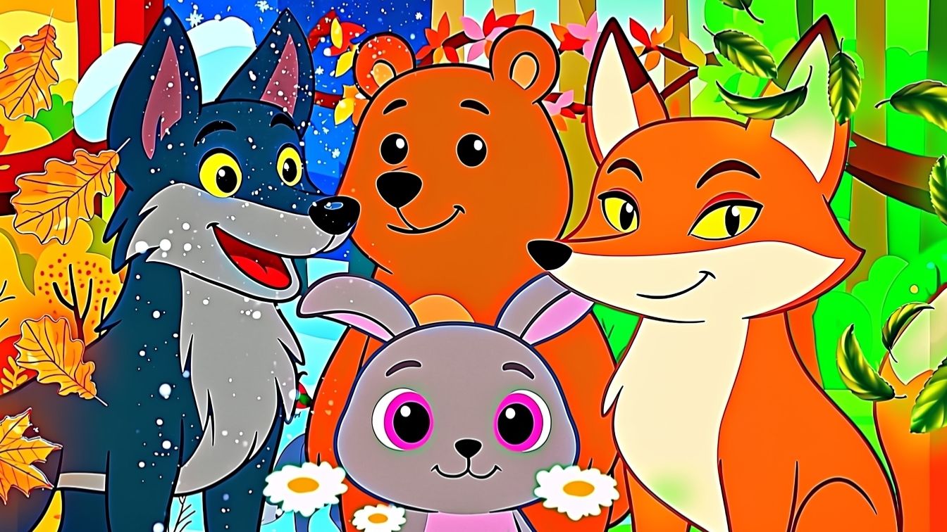 Песенка для малышей Времена года.  Весёлый мультик