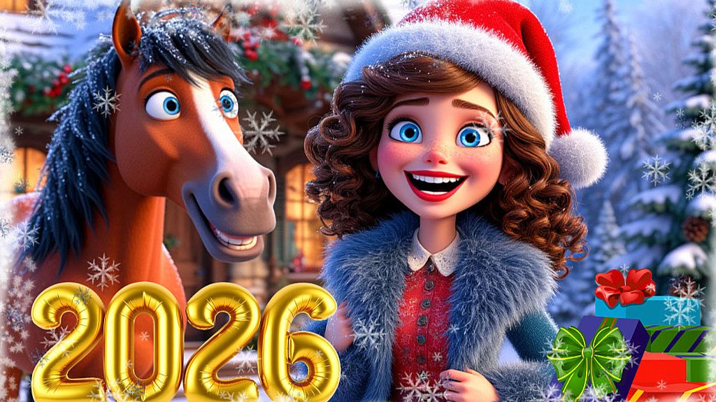 С Новым 2026 годом и Рождеством! Новогодние Поздравления и Весёлые танцы С Новым 2026 годом!