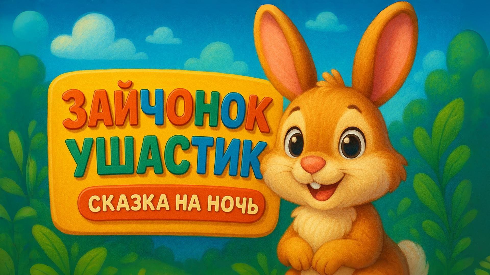 ЗАЙЧОНОК УШАСТИК. СКАЗКИ НА НОЧЬ ДЛЯ МАЛЫШЕЙ - СКАЗКИ ПЕРЕД СНОМ ДЛЯ ДЕТЕЙ