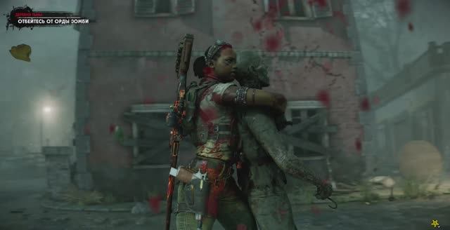 15 Zombie Army 4 - сложность жесть - гнилое побережье - глава 2 - деревня  тьмы