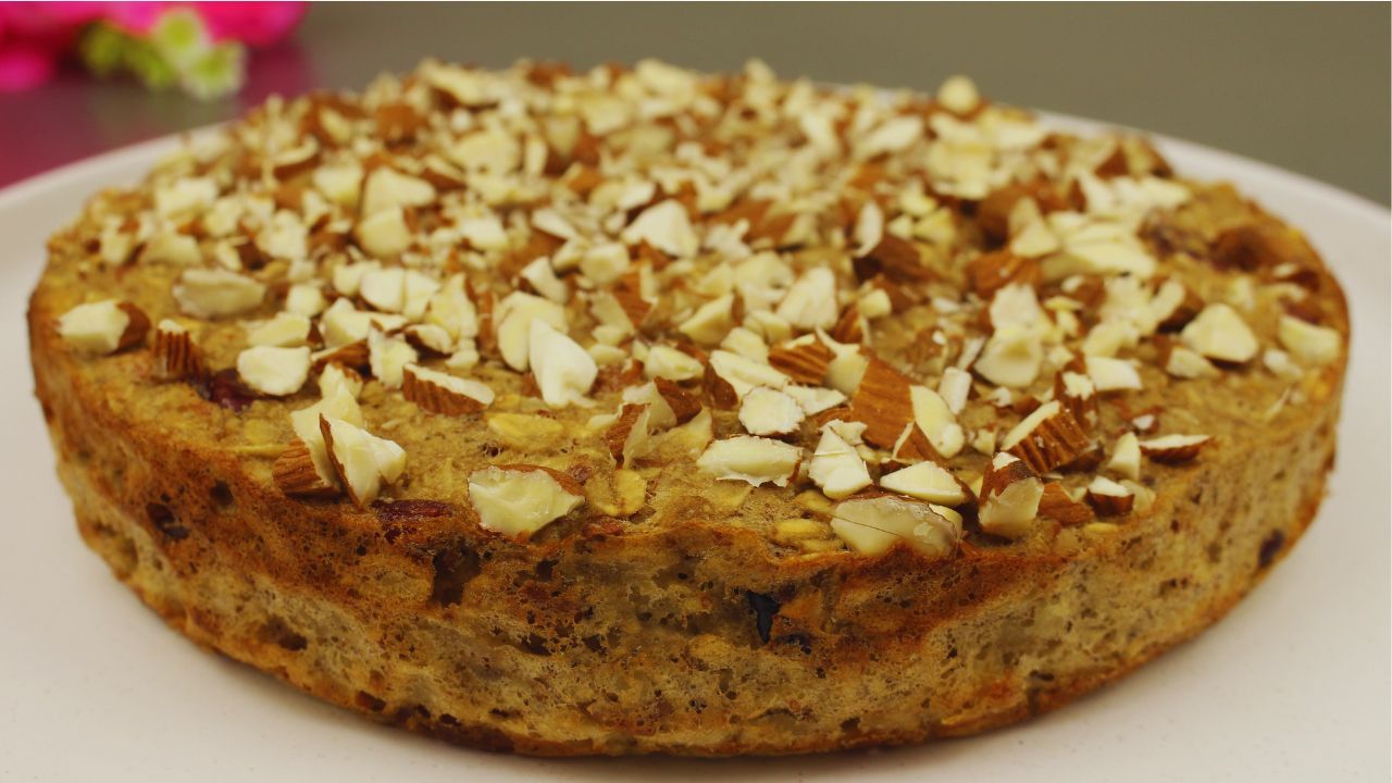 Яблочный пирог с овсянкой без муки.  Без сахара!