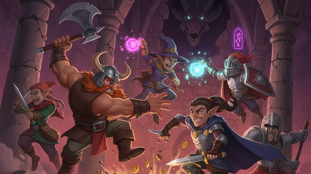 Dungeon MayHem Monster Madness: Мимик и Совамедведь