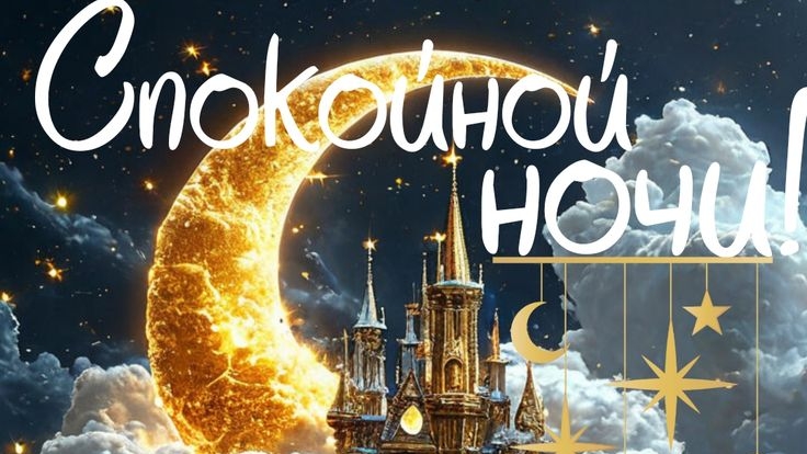 Время спать: пожелаем доброй ночи. Трогательная музыкальная открытка.