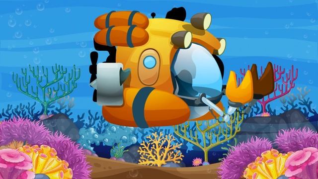 Развивающий мультфильм - Подводная лодка - Угадай по силуэту - Мультики для детей