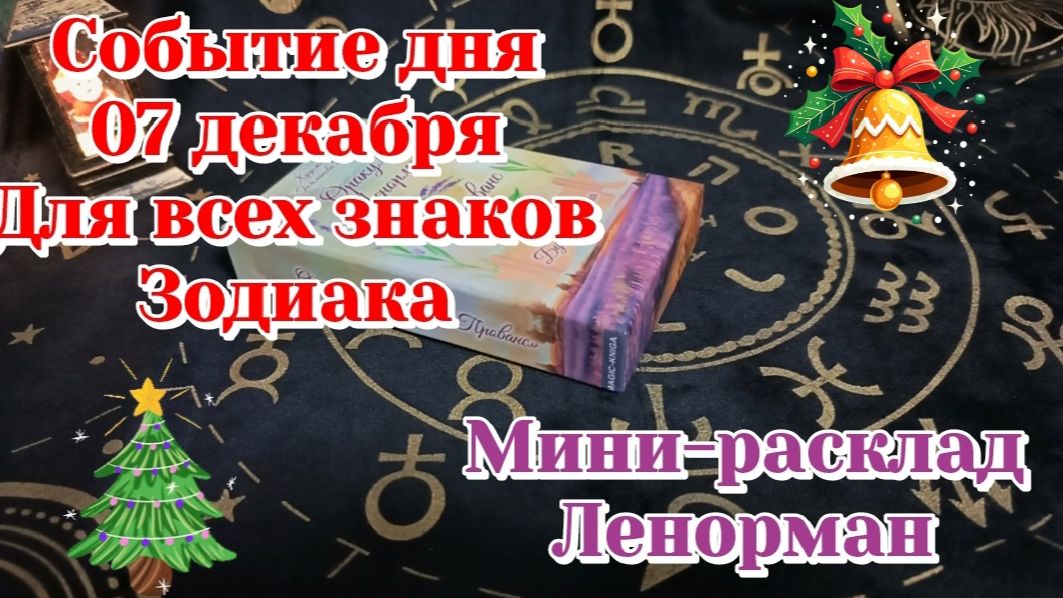 Событие дня 07.12.25 Для всех знаков Зодиака/Мини Таро Прогноз/Ленорман