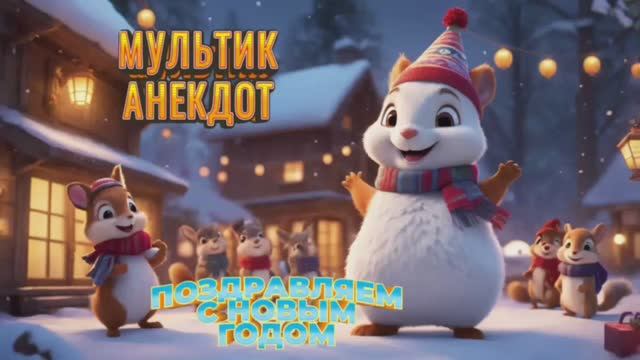 Мультик анекдот поздравление с НОВЫМ ГОДОМ #анекдоты #смешно #прикол #оченьсмешно #шутка
