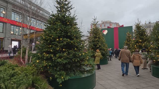 Москва | прогулка по Москве | новый год | Москва 2025 | 莫斯科 | Пушечная