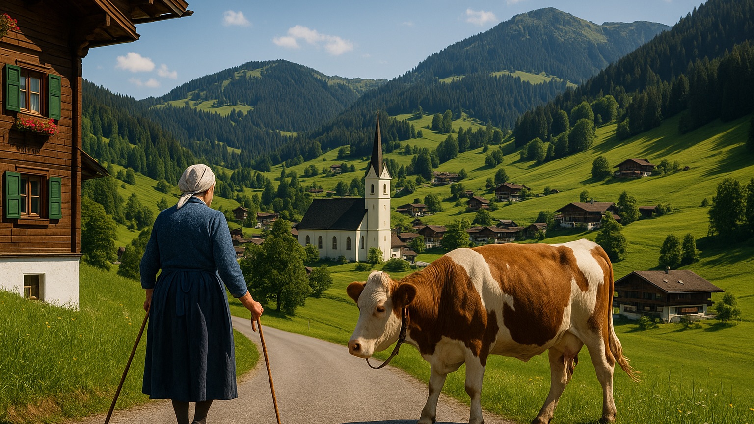 ⭐ Альпбах Австрия | Путешествие по Европе | Прогулка по самой красивой деревне 4K