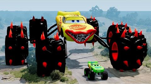 Эпический побег из Зомби Молния Маккуин Пожиратель, Хьюго Машин Пожиратель_BeamNG.Drive