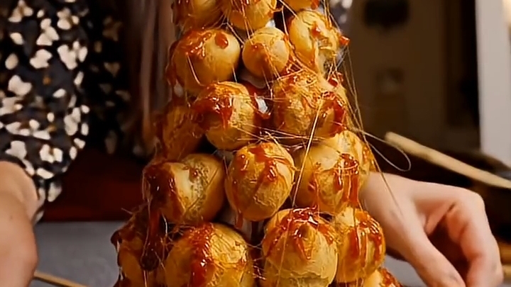 Новогодний КРОКЕМБУШ...🍰🎄😋    Рецепт ⤵️